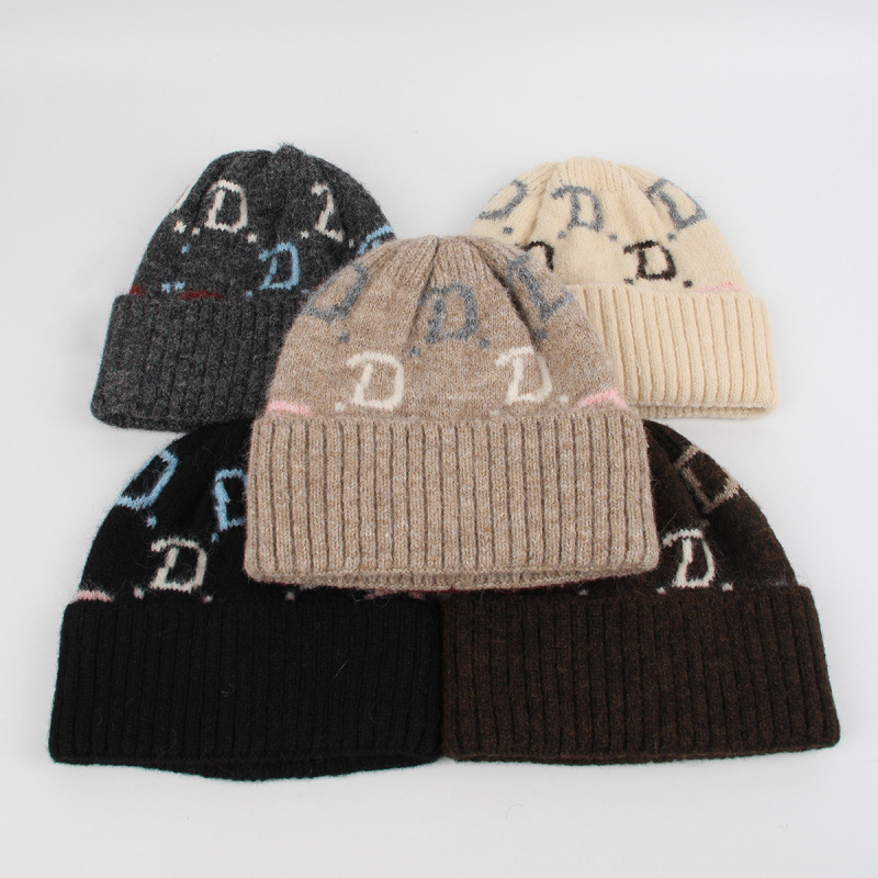 Gorro de punto Jacquard con pa - Beanie Cuffed Knit reseña y precio